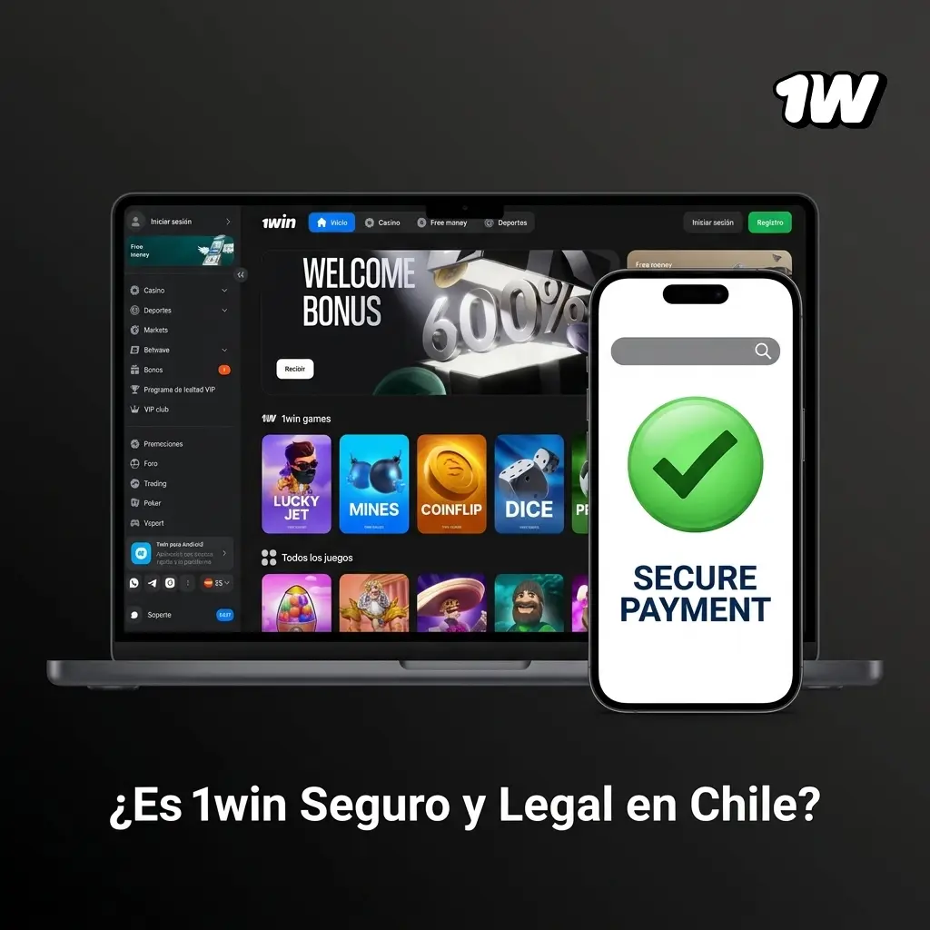 Plataforma 1win segura y legal en Chile con licencia Curaçao, cifrado SSL y verificación KYC para jugadores mayores de 18